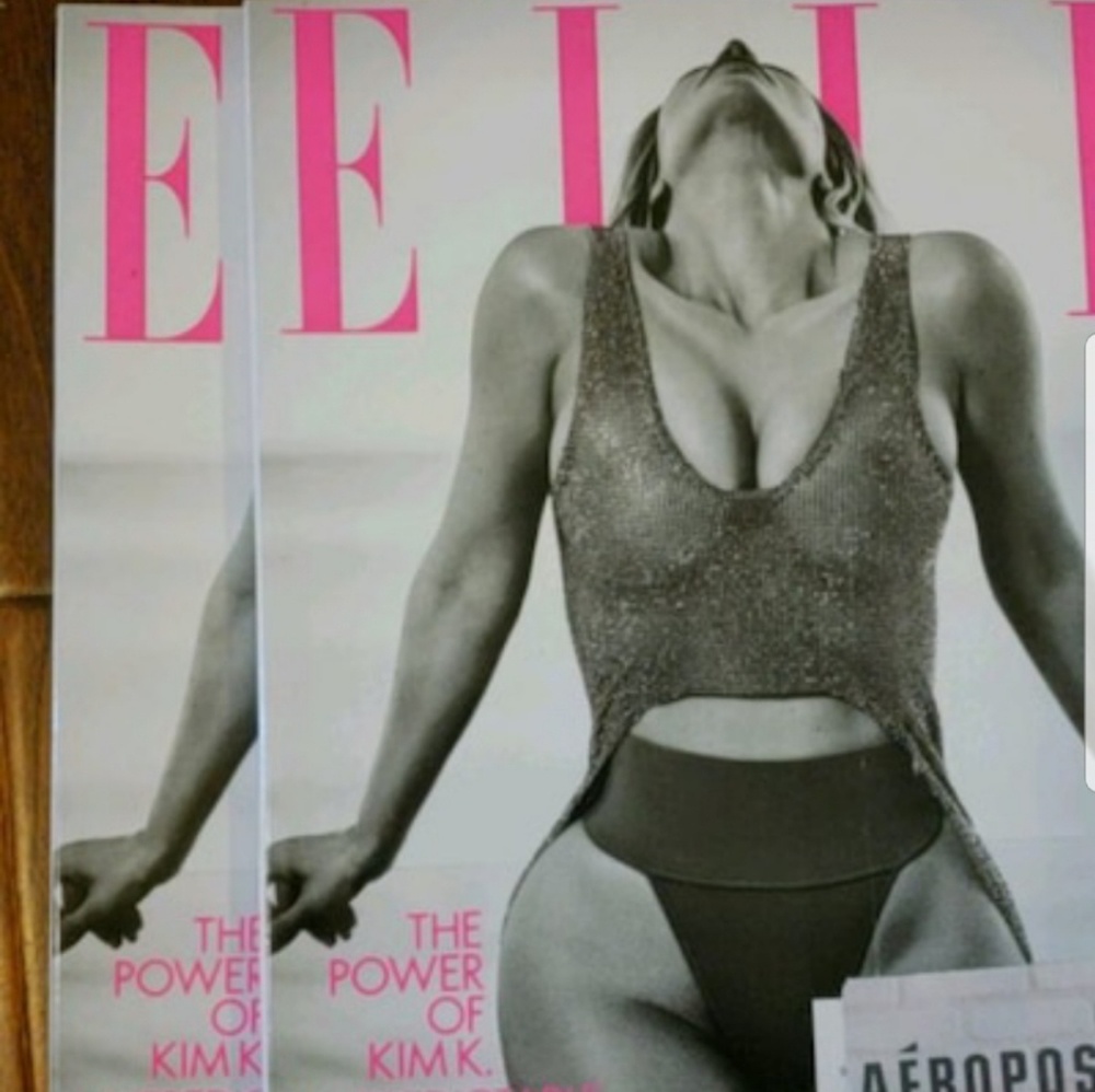 Kardashian & Jenner Elle magazines